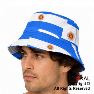 SOMBRERO PILUSO ESTAMPADO BANDERAS ARGENTINA